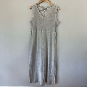 Carol Anderson California Vintage Gray Maxi Dress Size Large